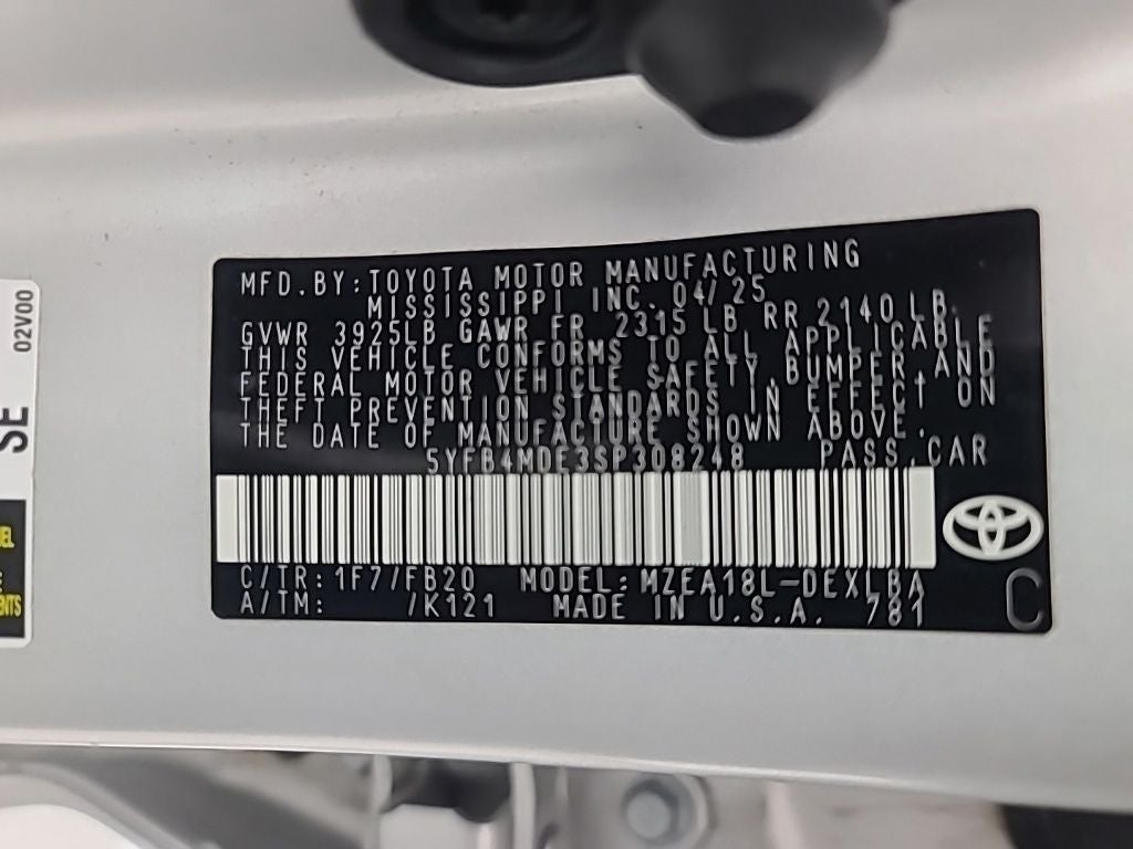 2025 Toyota Corolla LE