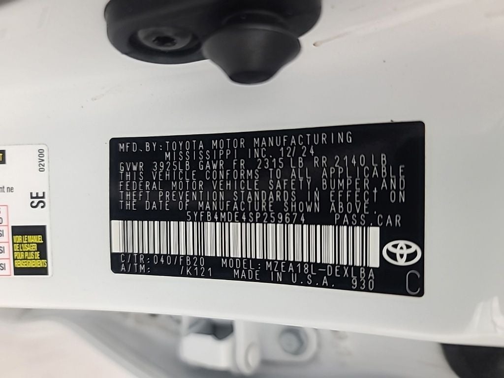 2025 Toyota Corolla LE