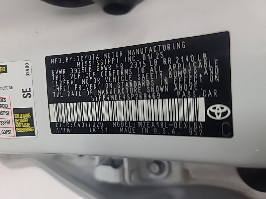 2025 Toyota Corolla LE