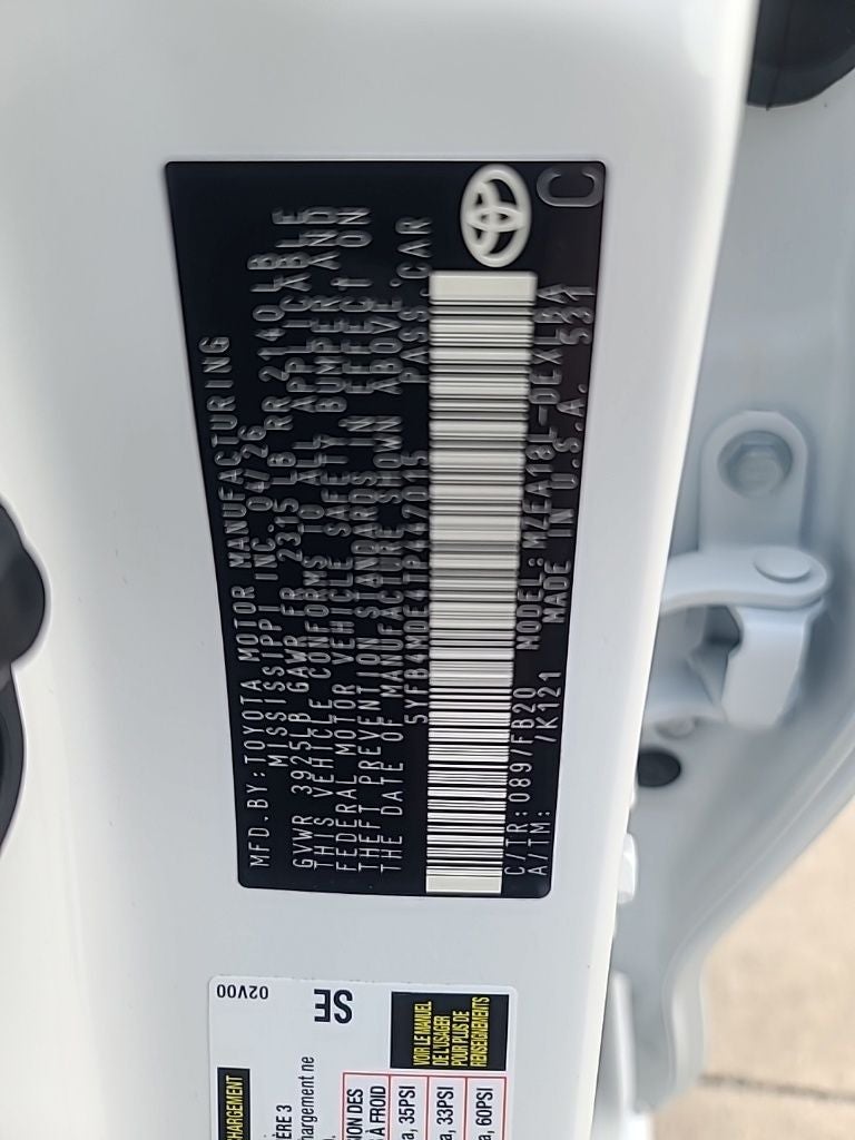 2026 Toyota Corolla LE Premium Package