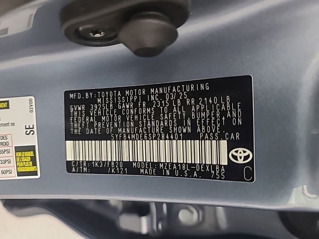 2025 Toyota Corolla LE