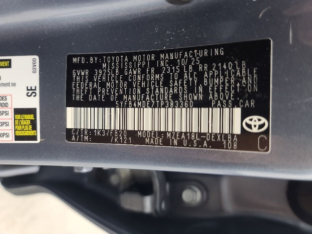 2026 Toyota Corolla LE