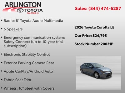 2026 Toyota Corolla LE