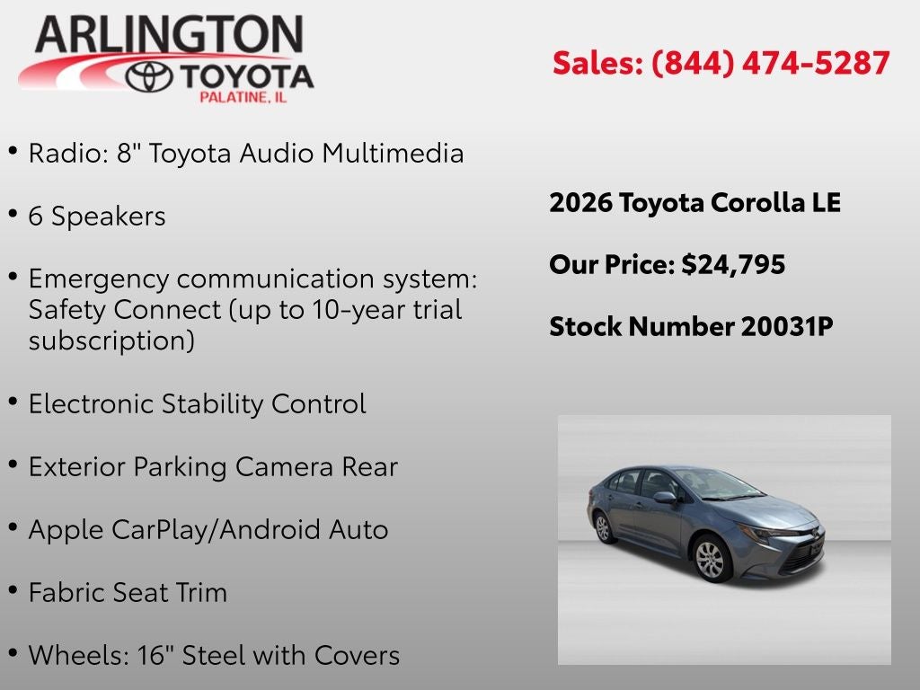 2026 Toyota Corolla LE
