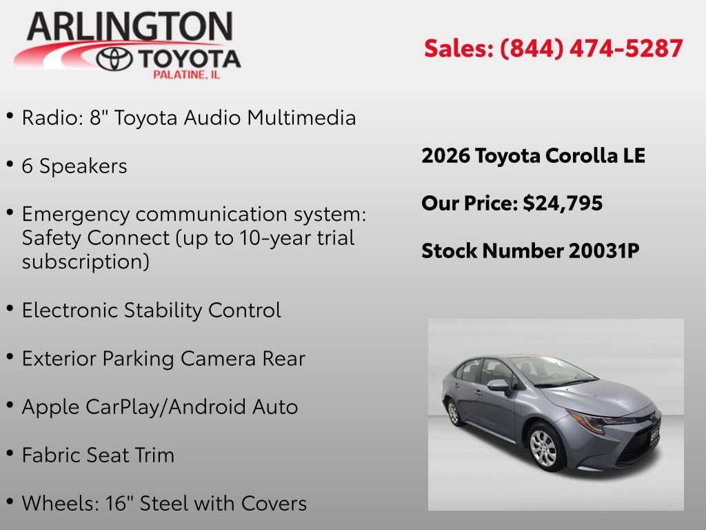 2026 Toyota Corolla LE