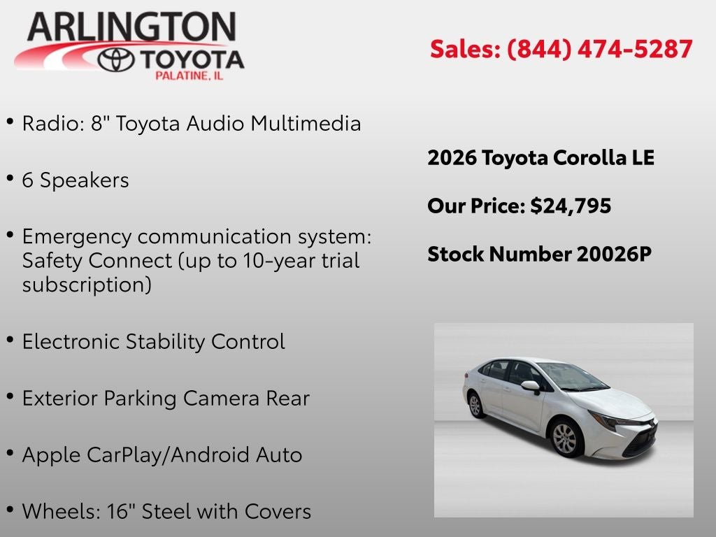 2026 Toyota Corolla LE