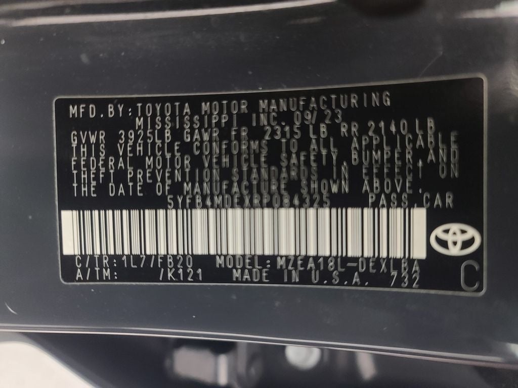 2024 Toyota Corolla LE