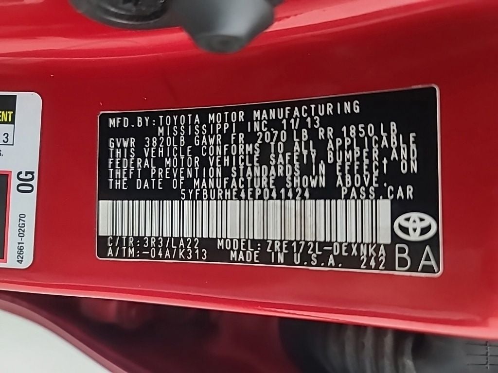 2014 Toyota COROLLA LE Premium