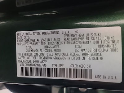 2025 Mazda Mazda CX-50 2.5 S Premium Package