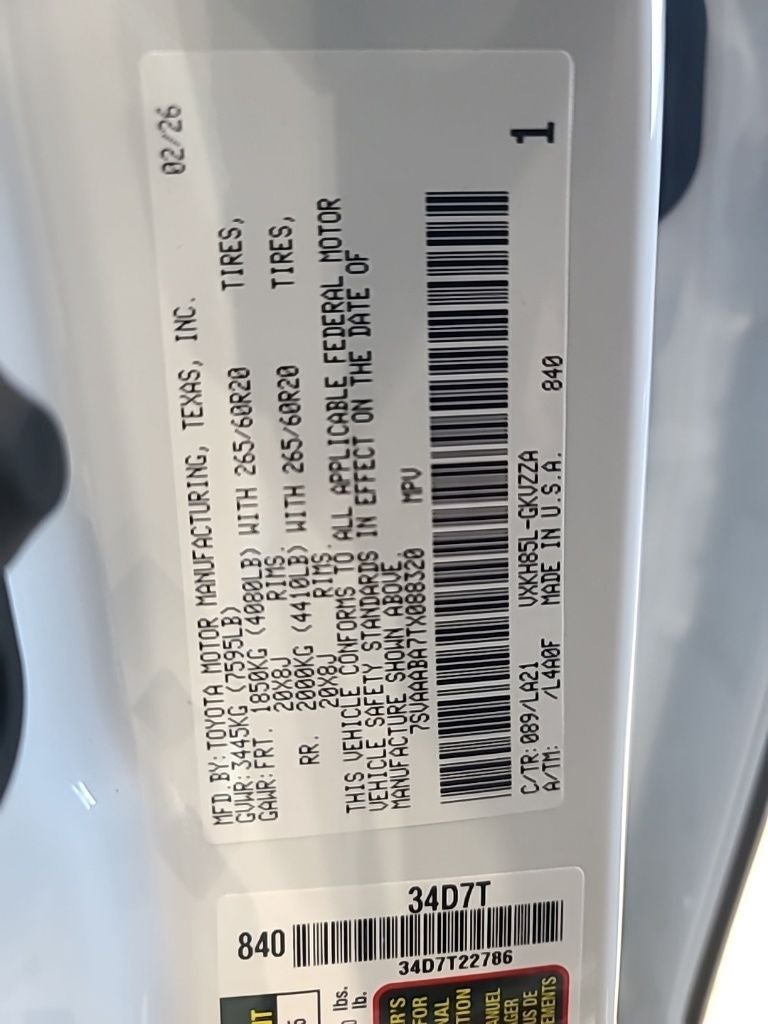 2026 Toyota Sequoia Platinum