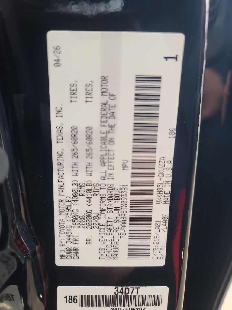 2026 Toyota Sequoia Platinum