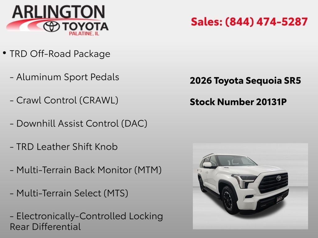 2026 Toyota Sequoia SR5 TRD Off-Road Package