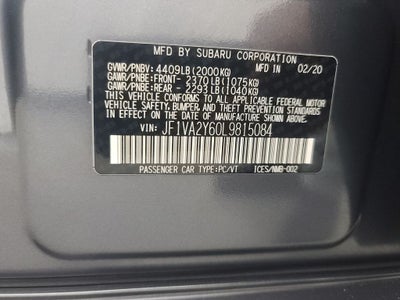 2020 Subaru WRX STi Limited