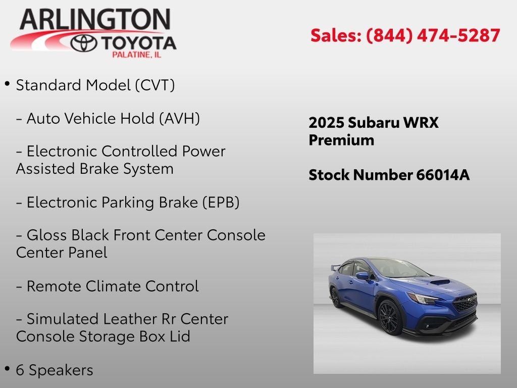 2025 Subaru WRX Premium