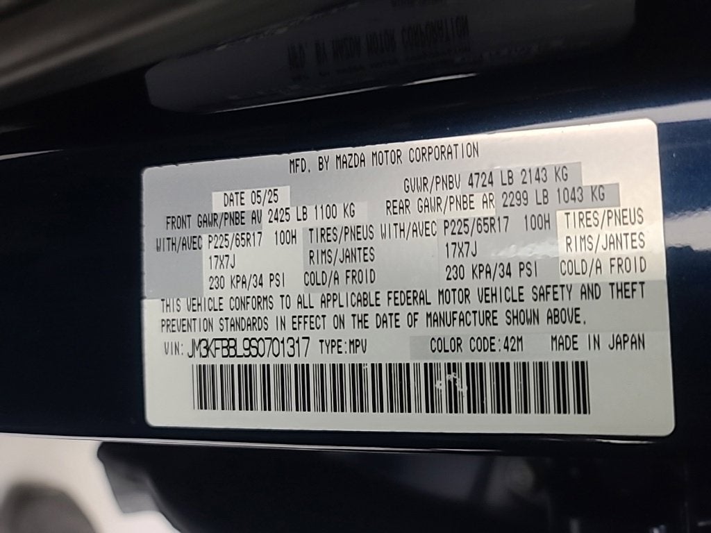 2025 Mazda Mazda CX-5 2.5 S Select Package