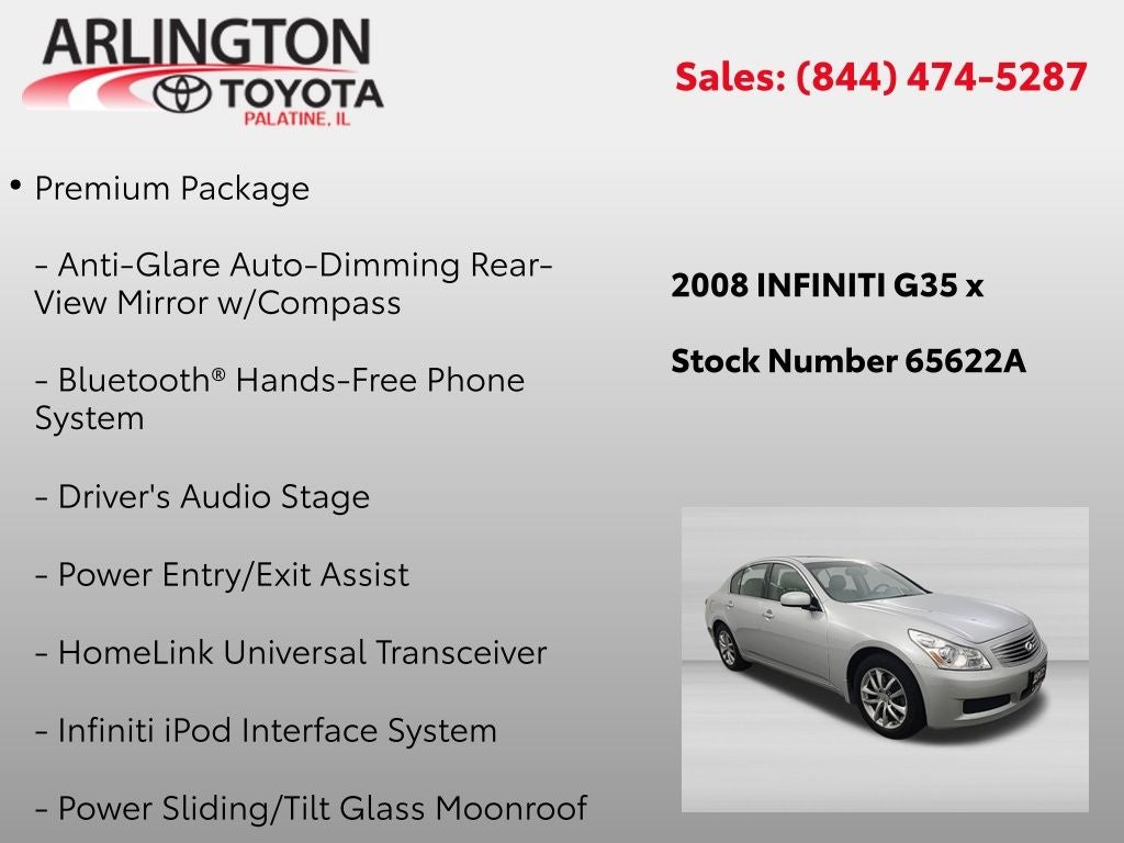 2008 INFINITI G35 X