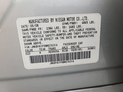 2008 INFINITI G35 X