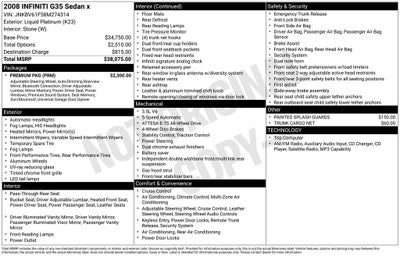 2008 INFINITI G35 X
