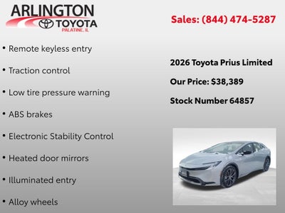 2026 Toyota Prius Limited