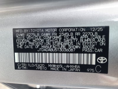 2026 Toyota Prius Limited