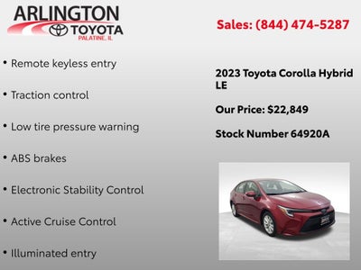 2023 Toyota Corolla Hybrid LE