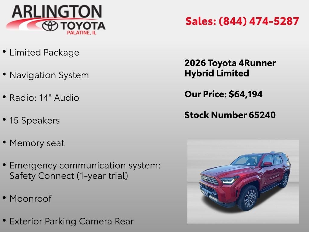 2026 Toyota 4Runner i-FORCE MAX Limited i-FORCE MAX
