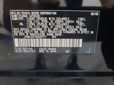 2008 Toyota RAV4 Base