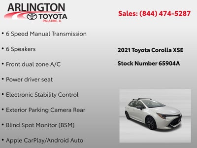 2021 Toyota Corolla Hatchback XSE 6 Speed Manual