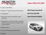 2023 Toyota Corolla Hatchback SE