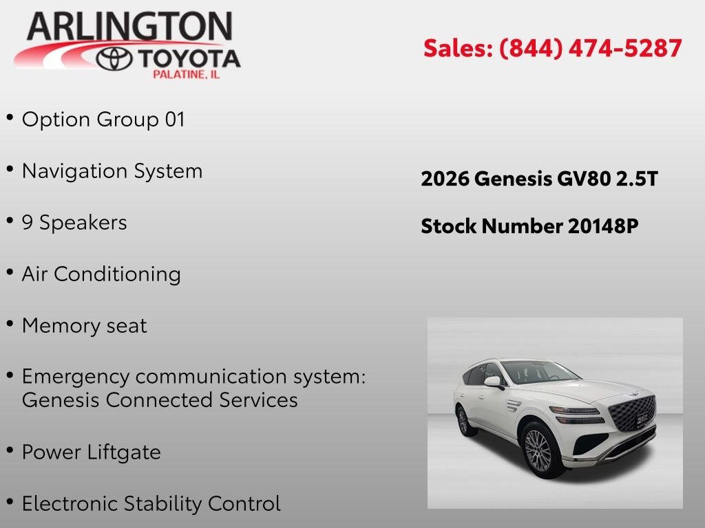 2026 Genesis GV80 2.5T