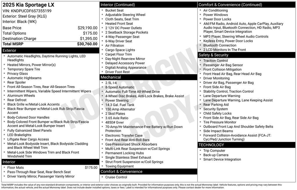2025 Kia Sportage LX
