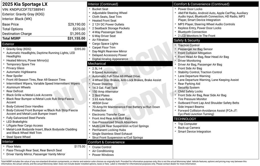 2025 Kia Sportage LX