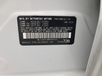 2024 Mitsubishi Mirage ES