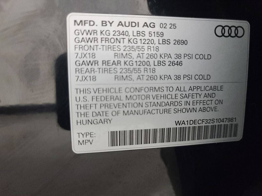 2025 Audi Q3 Premium S Line quattro