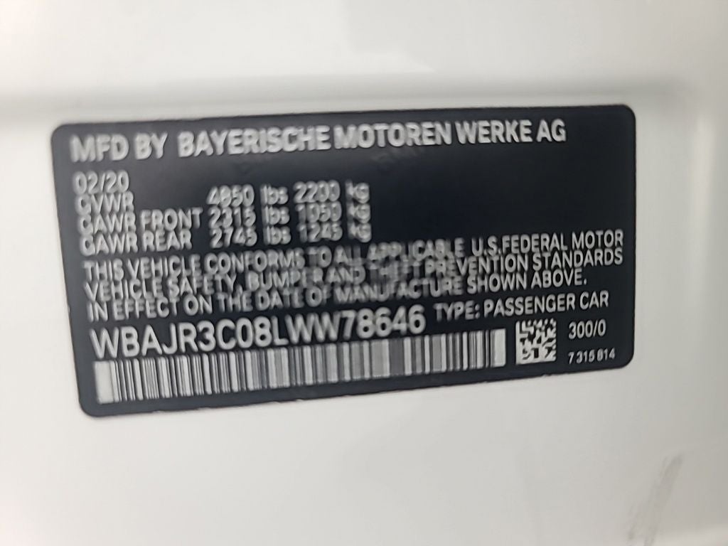 2020 BMW 530i 530i