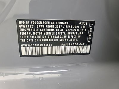 2025 Volkswagen GTI 2.0T SE