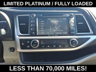 2018 Toyota Highlander Limited Platinum