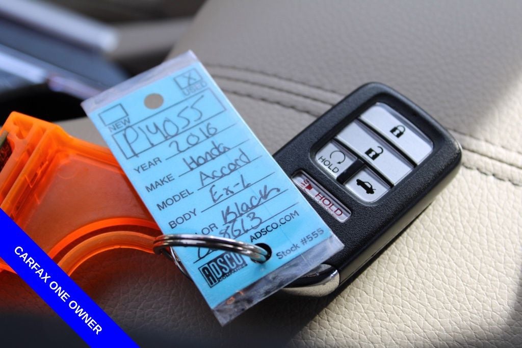 2016 Honda Accord EX-L w/Navigation and Honda Sensing