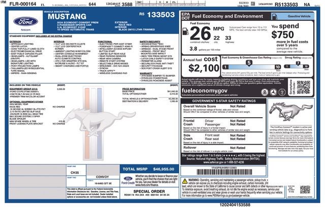 2024 Ford Mustang EcoBoost Premium