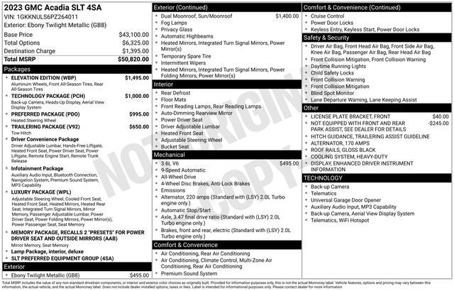 2023 GMC Acadia SLT
