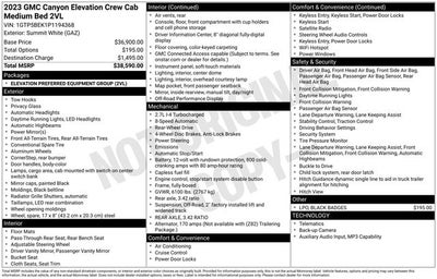 2023 GMC Canyon Elevation
