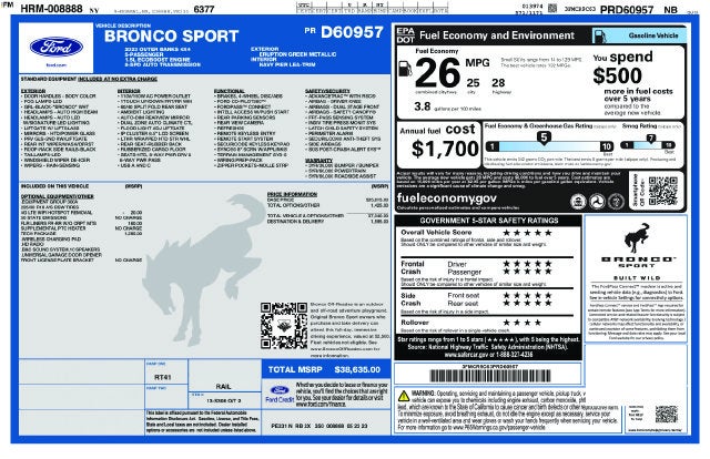 2023 Ford Bronco Sport Outer Banks
