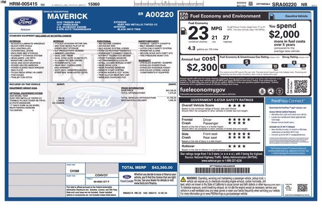 2025 Ford Maverick Tremor