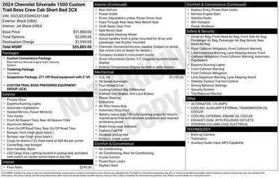 2024 Chevrolet Silverado 1500 Custom Trail Boss