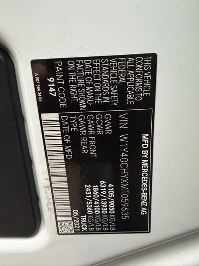 2021 Mercedes-Benz Sprinter 2500 Crew 170 WB High Roof