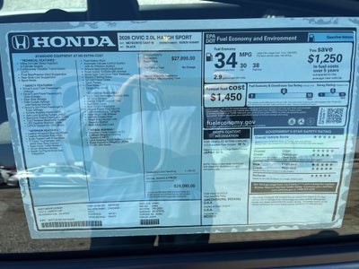 2026 Honda Civic Sport