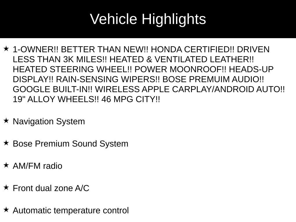 2025 Honda Accord Hybrid Touring