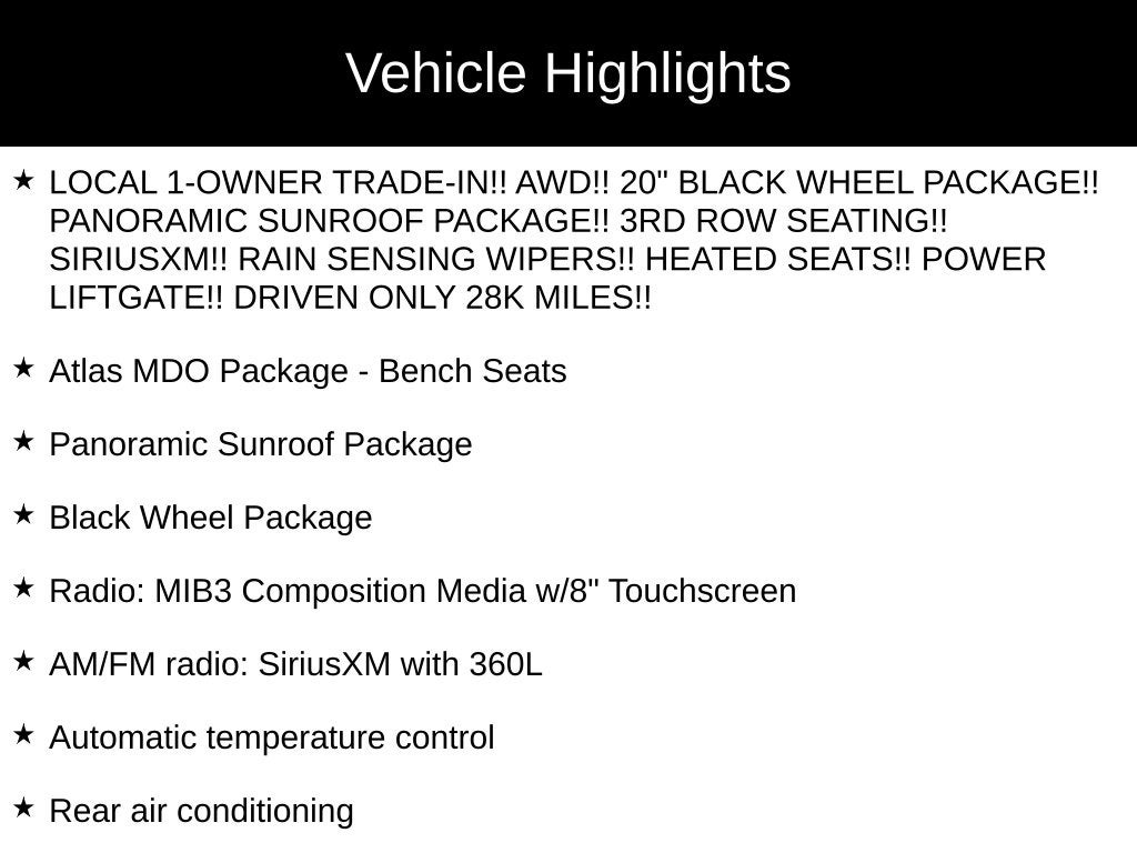 2022 Volkswagen Atlas 3.6L V6 SE w/Technology