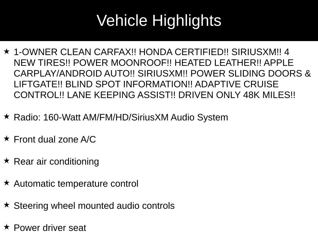 2025 Honda Odyssey EX-L