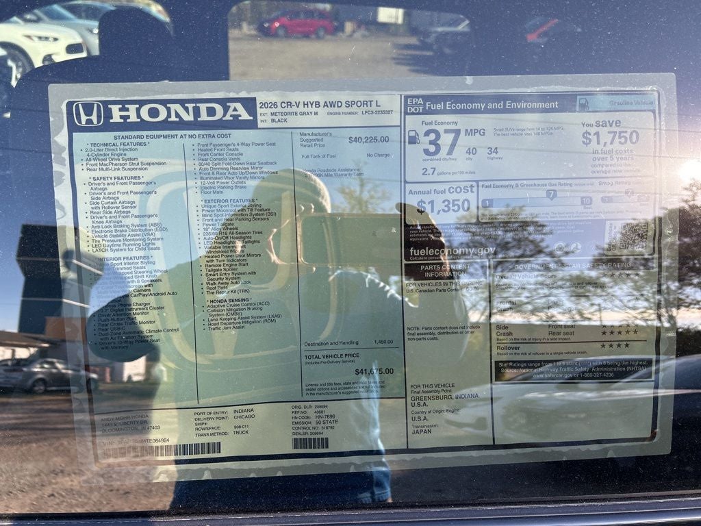 2026 Honda CR-V Hybrid Sport-L